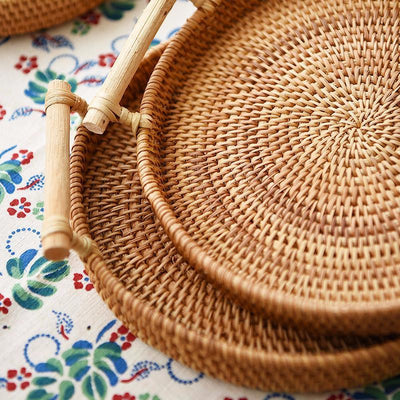 Rattan Serving Tray - Down&Town