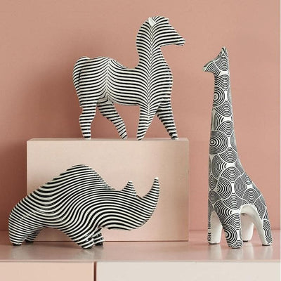Patterned Animals Figurine - Down&Town