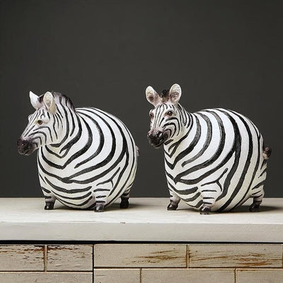 Chonky Zebra Figurine - Down&Town
