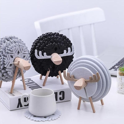 Sheep Wool Coasters - Down&Town